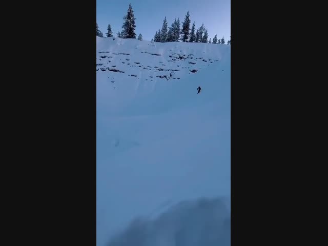 Лыжи отстегнулись в самый неподходящий момент