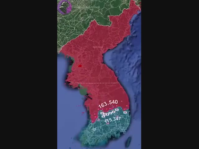 Корейская война в графике