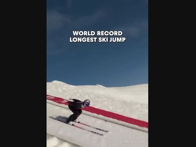 Мировой рекорд по прыжкам с трамплина