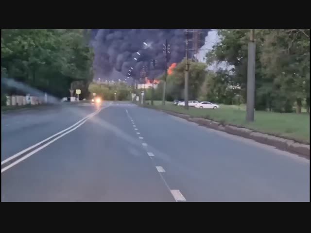 Пожар на нефтебазе