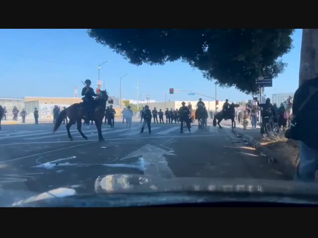 Протесты в Лос-Анджелесе