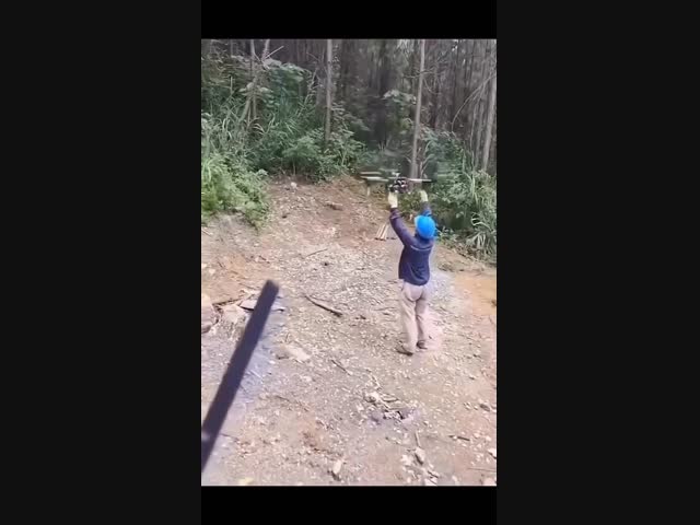 Квадрокоптер против китайца