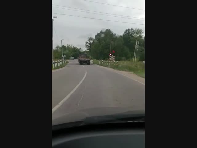 ДТП на жд переезде