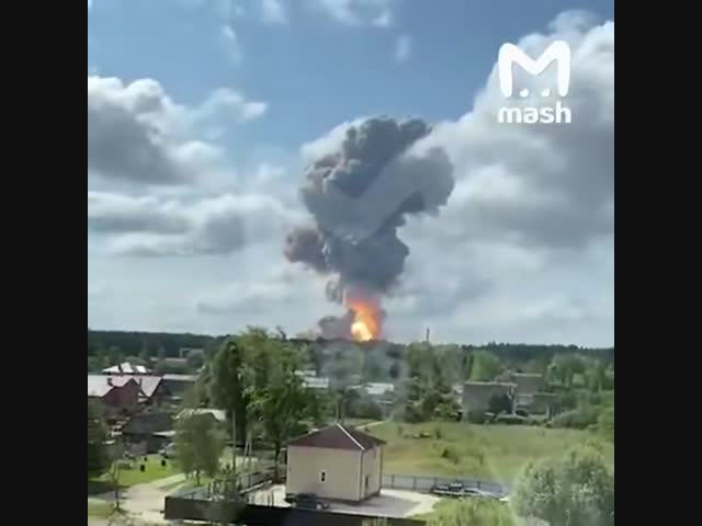 Взрыв в Рязанской области