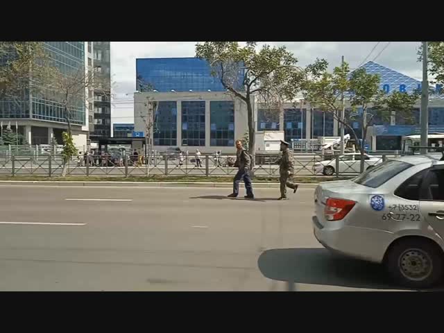 Ссора на проезжей части