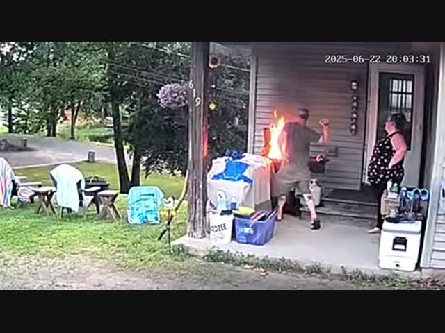 Чуть не сожгли собственный дом