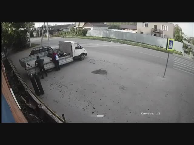 У грузовика отказали тормоза