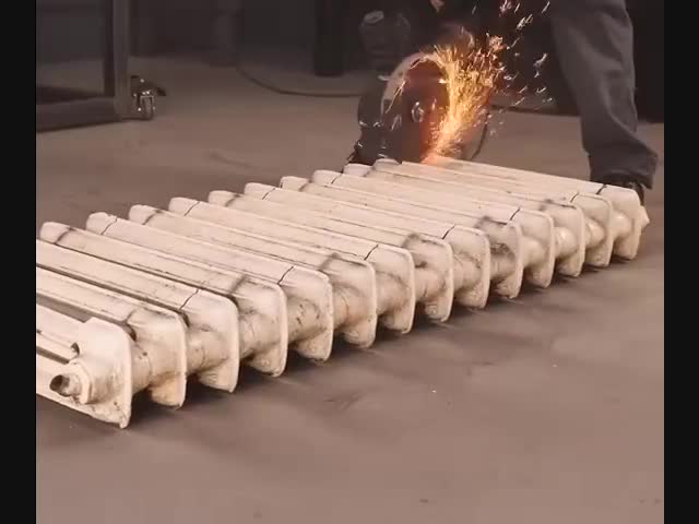 Печь из секций чугунного радиатора