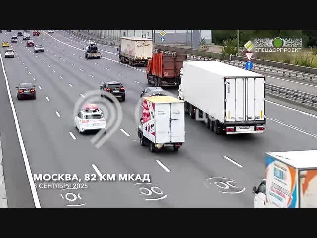 Грузовичок подрезали