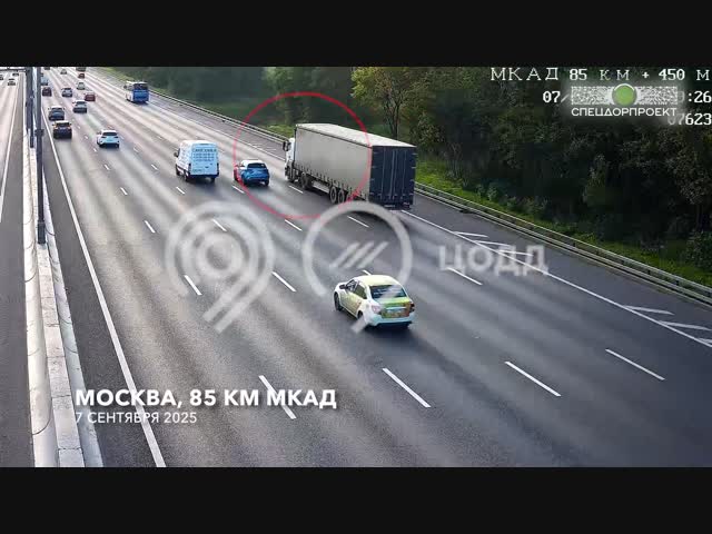 На МКАДе снимают интересное кино